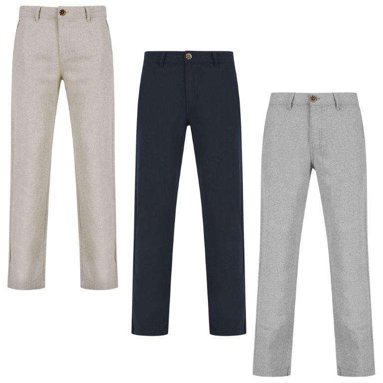 Cotton Linen Trousers with Code