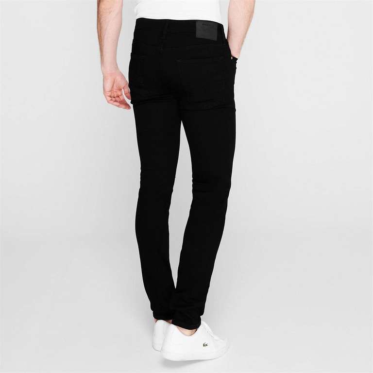 JACK & JONES Mens Black Skinny Fit Jeans Smart Casual Stretch Denim Pants for Men, Select Sizes