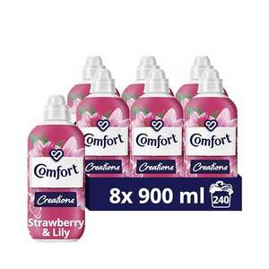 8x 900 ml (240 washes) comfort Strawberry & Lily Fabric Conditioner £15.20 with S&S