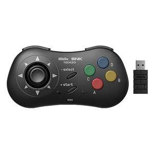 8Bitdo NEOGEO Wireless Controller for Windows, Android, and NEOGEO mini - Officially Licensed by SNK (Black Edition)