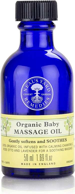 Neal's Yard Remedies | Baby Massage Oil | Vegan | Organic Lavender and Rose Otto (£2.70 / £2.65 on Subscribe & Save)