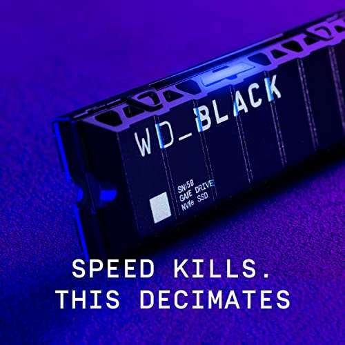 WD_BLACK SN850 1TB NVMe SSD - Officially Licensed for PS5 consoles - up to 7000MB/s - £37.34 @ Amazon