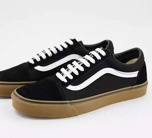 Men’s Vans Old Skool Gumsole trainers in black and white £36.40 with code free delivery @ ASOS