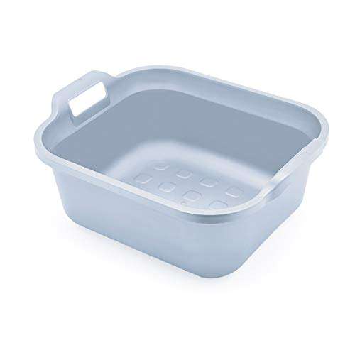 Addis Eco Made from 100% Recycled Plastic Washing up Bowl with twin handle, 9.5 litre, Light Grey - £3.36 @ Amazon