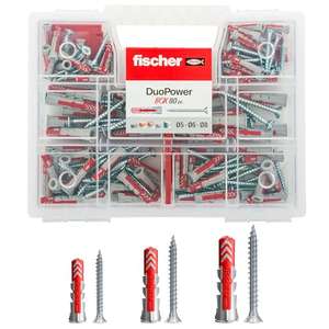 Fischer 544546 Duopower Universal Dowels Kit 5/6/8mm with Screws