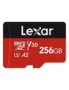 Lexar Micro SD Card Up to 160/90MB/s(R/W),256GB MicroSDXC Card+SD Adapter W/A2,C10,U3,V30,4KVideo Recording,TF Card-LongsysOfficialStoreFBA