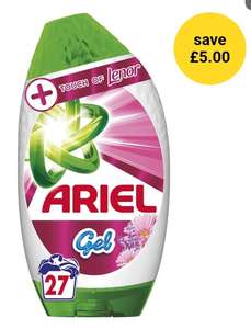 Ariel Lenor Washing Liquid Laundry Detergent Gel 27 Washes 945ml - Free C&C ( Limited Stores)