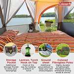 Coleman Tent Octagon, 6 Man Festival Dome Tent, 360° Panoramic View, Stable Steel Pole Construction, Sewn-in Groundsheet Sold by Coleman