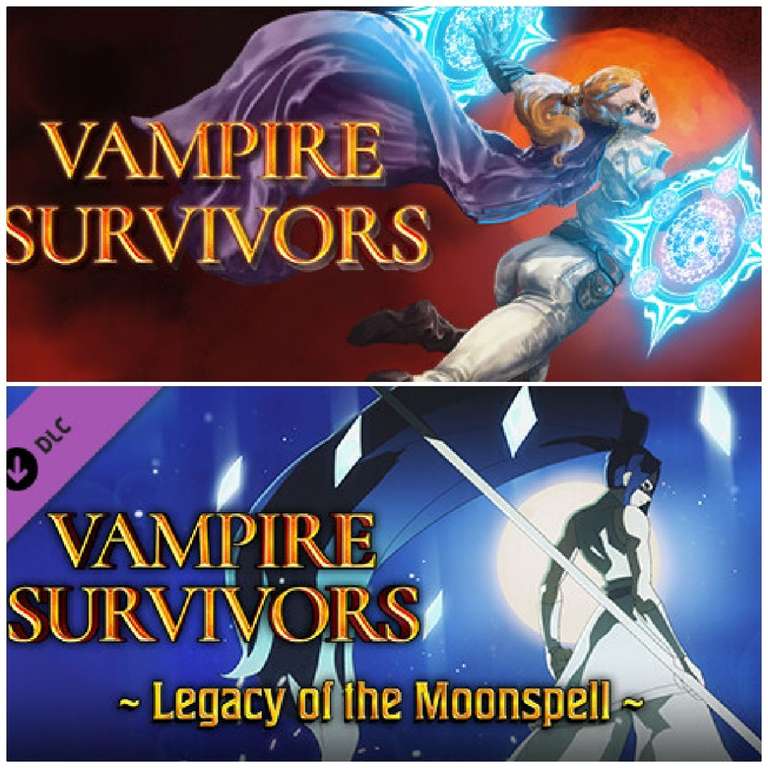 [Steam] Vampire Survivors Bundle (PC/Mac) Inc Base Game & Legacy of the Moonspell DLC - £3.69 @ Steam Store