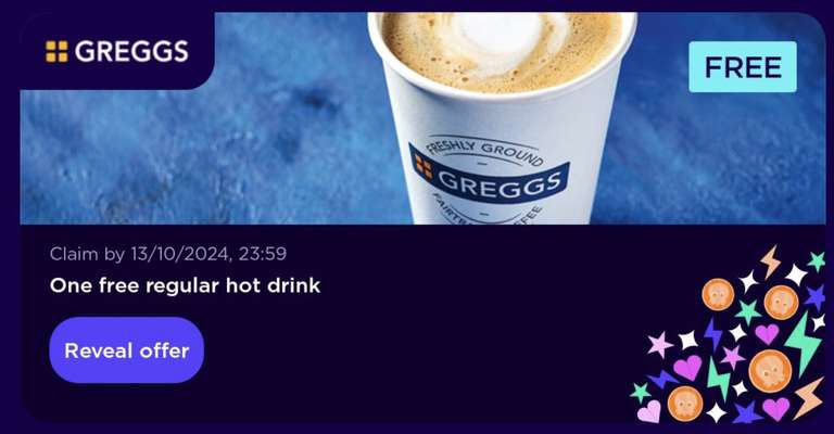 Free Greggs or Caffe Nero Hot Drink For Octopus Customers With A Smart Meter