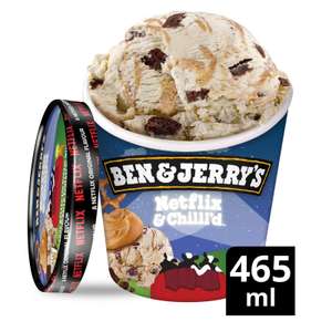 2 for £6 Ben & Jerry's Netflix & Chilll'd Ice Cream 465 ml @ Iceland