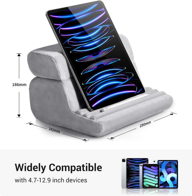 Ugreen Lap and Bed Pillow Tablet Stand and Cushion ( iPad / Galaxy Tab upto 12.9" ) w / voucher (Prime Exc) @ UGREEN GROUP LIMITED UK / FBA