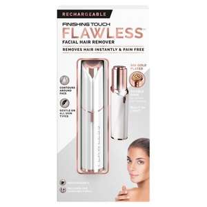 JML Finishing Touch Flawless facial hair remover - White Battery 3.0 - £9.97 at Asda