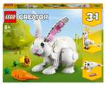 LEGO Creator 31133 White Rabbit 3-in-1 Toy Animal Figures Set £13.99 (Free Collection) @ Smyth's