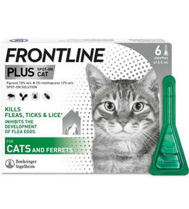 Frontline plus spot on cats 6 pipettes £15.99 Prime Exclusive @ Amazon