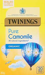 Twinings Organic Camomile x20 Tea Bags, 30g (S&S With Voucher £1.68/£1.58)