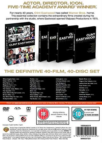 Clint Eastwood 40 Film Collection (DVD) - £37.76 @ Amazon