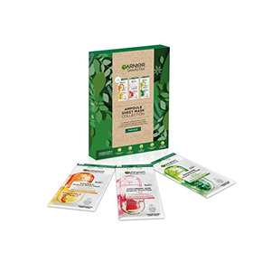 Garnier Ampoule Sheet Mask Collection, Gift Set with 3 Fast Action Ampoule Face Masks £4.82 @ Amazon