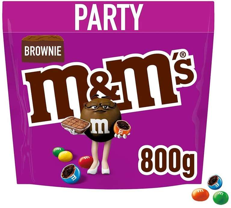 M&M's Brownie Chocolate Party Bulk Bag,800g - £6.29 (£5.66 Subscribe and Save) @ Amazon