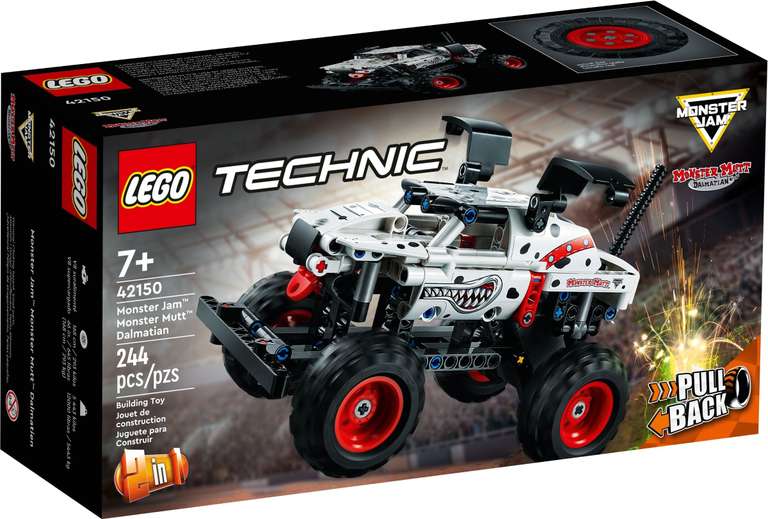 LEGO Technic 42150 Monster Jam Monster Mutt Dalmatian / 42135 Monster Jam El Toro Loco Truck - £9.99 each + Free C&C