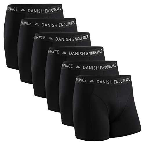 DANISH ENDURANCE 6 Pack Men's Cotton Black Boxer Shorts Classic Fit £33.96 Dispatches from Amazon Sold by DANISH ENDURANCE UK