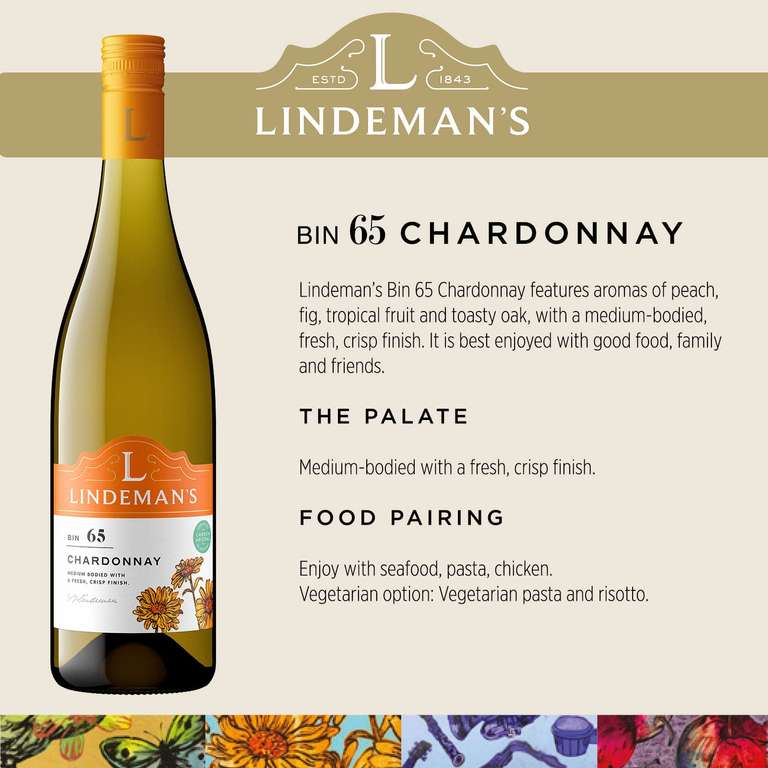 Lindeman's Bin 65 Chardonnay Case Of 6 x 75cl - Using Voucher
