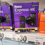 Roku Express 4K Streaming Media Player £30 @ Asda