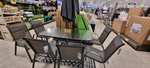 Corfu Garden Dining set - 6 x chairs, glass table and parasol instore Peterborough