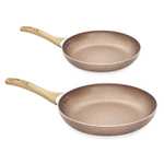 2 Piece Marble Stone Rose Frying Pan Set £12 @ Weeklydeals4less