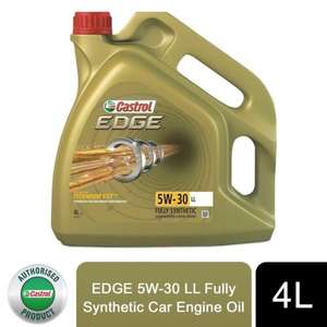 CASTROL EDGE 5W-30 LL Car Engine Oil Fully Synthetic Titanium 4 Litre with code (UK Mainland) - sold by castrol_official_store