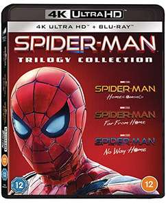 Spider-Man Trilogy: Home Coming, Far from Home & No Way Home (6 Discs) 4K Ultra HD + Blu-Ray - £29.99 @ Amazon