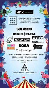 Free ticket to Groovebox festival Nottingham Racecourse for Blue Light Card Members