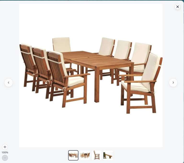 OUT & OUT Parsons 8 Seater Outdoor Set sold by Out & Out Original
