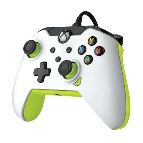 PDP Electric White Wired Controller for Xbox One, Series X|S / PC - £22.95 delivered @ Amazon