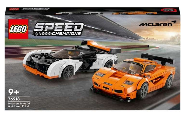 LEGO Speed Champions 76918 McLaren Solus GT & McLaren F1 LM Toy Cars £31.99 delivered @ Smyths