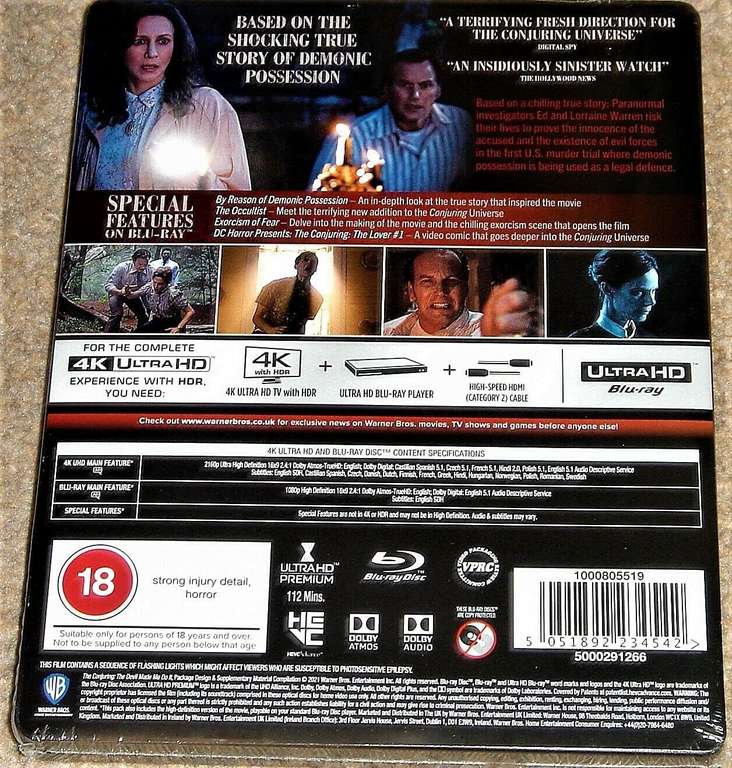 The Conjuring 3 steelbook 4K + Blu-ray
