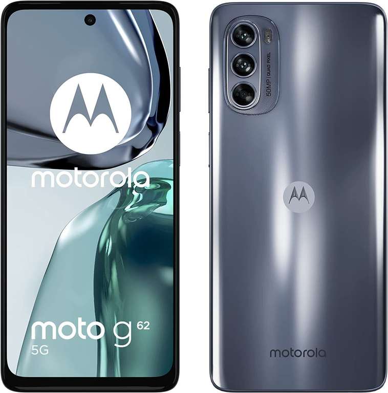 Motorola Moto G62 5G 64GB Smartphone Dual-SIM 4GB RAM Unlocked Grey (No Accs) A Sold by Cheapest Electrical (UK Mainland)