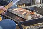 La Hacienda - 4 in 1 - Firepit - BBQ Grill - Rotisserie - Plancha - Black - Patio Heater - Teppanyaki £56.80 @ Amazon