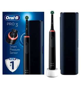 Oral-B Pro 3 3500 Black Cross Action Electric Toothbrush + Travel Case Designed by Braun - £35.05 delivered @ Boots