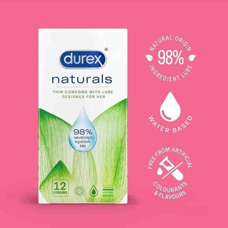 Durex Naturals 12 Pack Condoms £1.50 Instore @ Superdrug Leamingon Spa The Parade