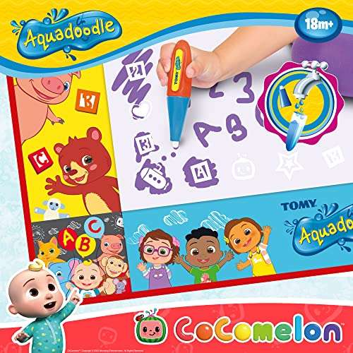 AquaDoodle Cocomelon Doodle Mat, Official Tomy No Mess Colouring & Drawing Game