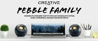 (Refurb) Creative Pebble Modern 2.0 USB Desktop Speakers MF1680 - Black & White - £9.99 @ eBay / helpdeskit