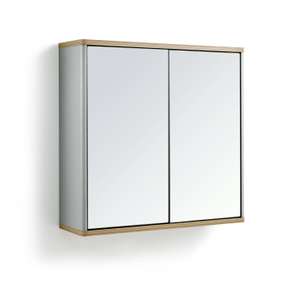 Habitat Freja 2 Door Mirrored Cabinet - Grey (limited locations) £40 + Free Click & Collect @ Argos