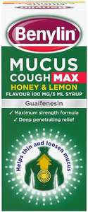 Benylin Cough Syrup Mucus Max Honey And Lemon 300ml @ Dagenham