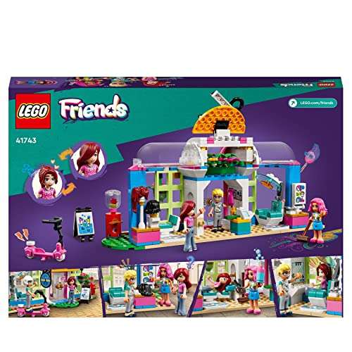 LEGO 41743 Friends Hair Salon, Toy Hairdressing Set with Paisley & Olly Mini-Dolls, Swappable Hair and Facial Expressions, £27.10 @ Amazon