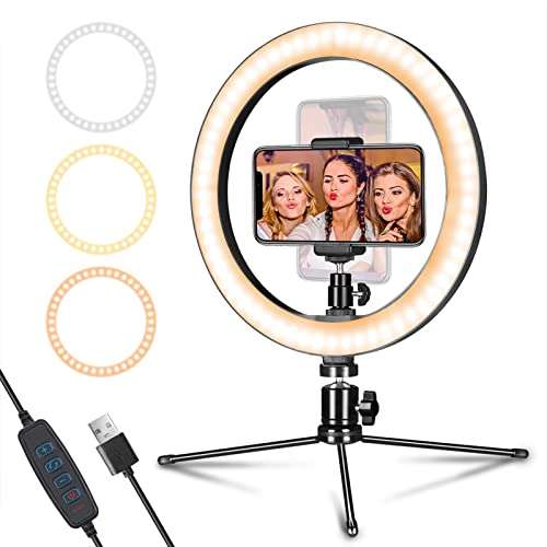 LED Ring Light 10" with Tripod Stand & Phone Holder £14.99 Dispatches from Amazon Sold by AIXPI