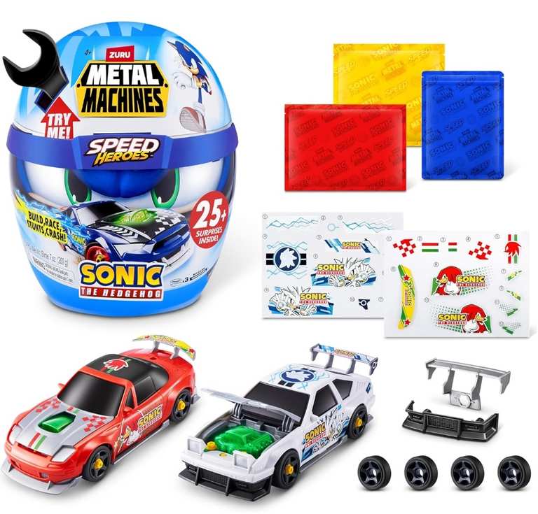 Zuru Metal Machines Sonic The Hedgehog Speed Heroes Playset / Metal Machines Spider Strike Garage 10 Cars Playset £7. Free C&C