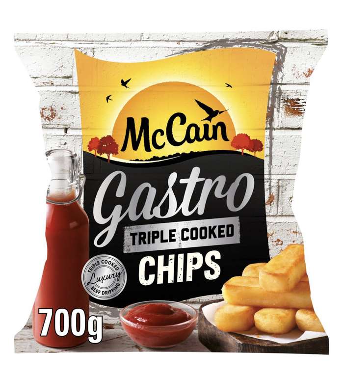 McCain Triple Cooked Gastro Chips 700g £2.50 (Minimum Order / Delivery Fees Apply) @ Ocado