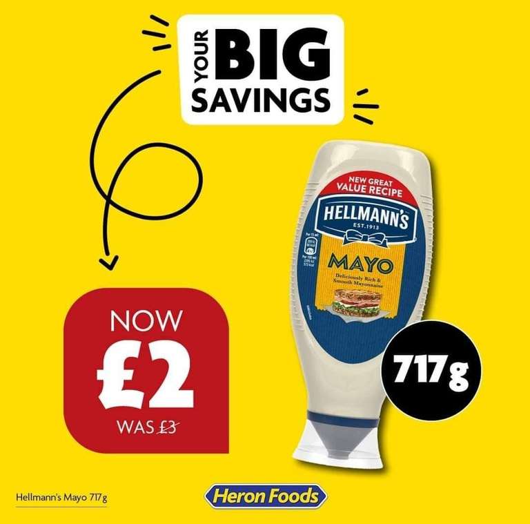 Hellmann's Real Squeezy Mayo 717g (Newport)