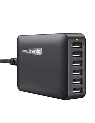 Evatronic USB Charging Station, 60W 12A 6-Port Multi High Speed USB Charger USB £19.99 Dispatches from Amazon Sold by ASBL Appliances